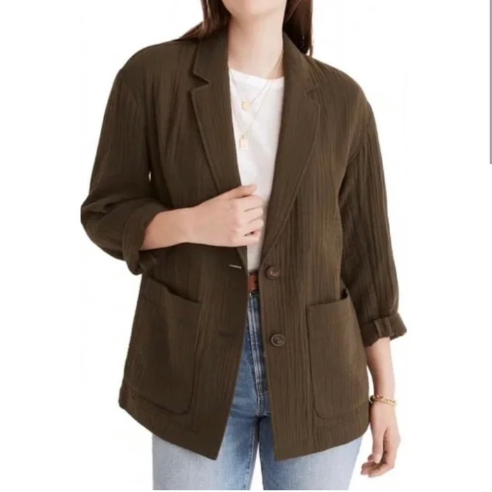 Madewell Crinkle Blazer
